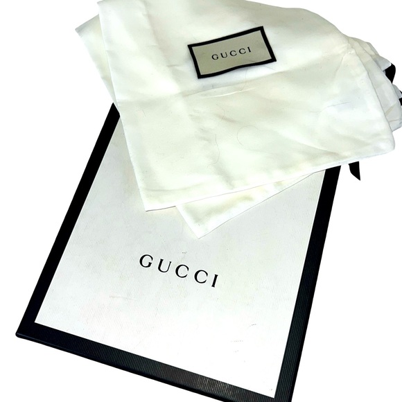GUCCI PRINCETOWN BLACK LEATHER MULE SLIPPERS WITH CRYSTAL EMBELLISHMENTS - Picture 8 of 8